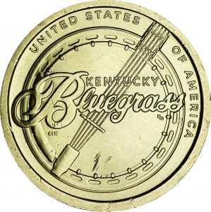 1 dollar 2022 USA, American Innovation, Kentucky, bluegrass music, P