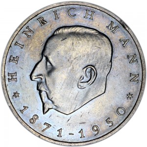 20 марок 1971 Германия, Генрих Манн цена, стоимость
