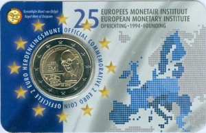 2 евро 2019 Бельгия, Европейский валютный институт, в блистере цена, стоимость