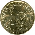 1 Dollar 2013 USA, 28 Präsident Woodrow Wilson, farbig