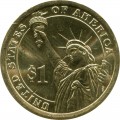 1 Dollar 2014 USA, 31 Präsident Herbert Hoover farbig