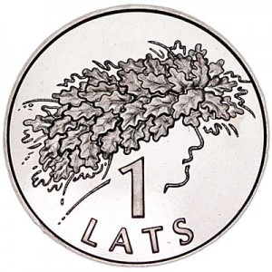 1 lat 2006 Latvia, Ligo price, composition, diameter, thickness, mintage, orientation, video, authenticity, weight, Description
