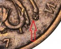 10 kopecks 1997 Russia M, rare engraving, the left leg of the letter M is broken