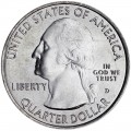 25 cents Quarter Dollar 2010 USA Yellow Stone 2nd National Park mint mark D