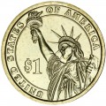 1 доллар 2012 США, 23 президент Бенджамин Харрисон двор P