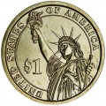 1 доллар 2012 США, 23 президент Бенджамин Харрисон двор D