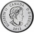 25 cents 2012 Canada, Sir Isaac Brock color