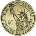 1 доллар 2014 США, 29 президент Уоррен Гардинг (Хардинг), двор P
