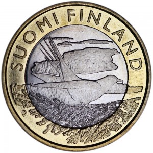 5 Euro 2014 Finland Karelia, cuckoo price, composition, diameter, thickness, mintage, orientation, video, authenticity, weight, Description
