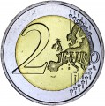 2 евро 2014 Мальта, Независимость 1964 (без знака мон. двора)