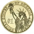1 доллар 2015 США, 36 президент Линдон Б. Джонсон, двор P