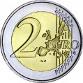 2 евро 2004 Люксембург, Портрет и монограмма герцога Люксембурга Анри Нассау