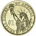 1 dollar 2016 USA, 38 President Gerald R. Ford mint P