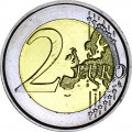 2 евро 2015 Бельгия, 30 лет флагу ЕС