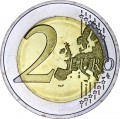 2 евро 2015 Эстония, 30 лет флагу ЕС