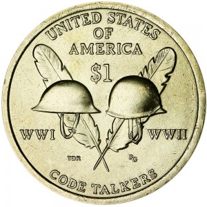 1 Dollar 2016 USA Sacagawea, Indianer-Verschlüssler, minze D