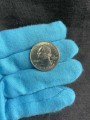 25 cents Quarter Dollar 1999 USA Georgia (colorized)