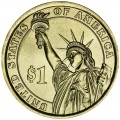 1 доллар 2016 США, 40 президент Рональд Рейган, двор P
