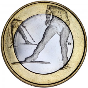 5 Euro 2016 Finland, Cross-Country Skiing price, composition, diameter, thickness, mintage, orientation, video, authenticity, weight, Description