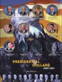 Set of colored USA presidential dollar series, 40 coins in Album