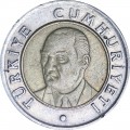 1 lira 2005 Turkey, from circulation