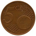 5 центов 2002-2023 Германия, регулярный чекан, из обращения
