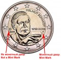 2 euro 2018 Germany Helmut Schmidt, mint mark F