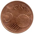 5 центов 2002-2023 Австрия, регулярный чекан, из обращения
