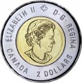 2 доллара 2015 Канада 100 лет стихотворению На полях Фландрии
