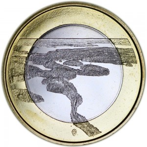 5 евро 2018 Финляндия, Заповедник Пункахарью цена, стоимость