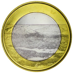 5 евро 2018 Финляндия, Палластунтури цена, стоимость