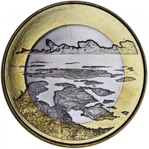 5 евро 2018 Финляндия, Архипелаговое море цена, стоимость