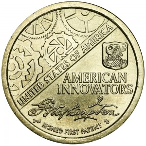 1 Dollar 2018 USA, Amerikanische Innovation, erstes Patent P
