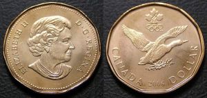 1 dollar 2006 Canada Duck price, composition, diameter, thickness, mintage, orientation, video, authenticity, weight, Description