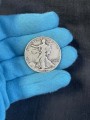 50 центов 1940-47 США Шагающая Свобода, серебро