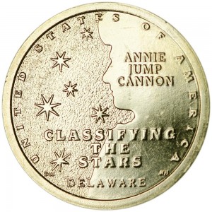 1 dollar 2019 USA, American Innovation, Delaware, System for classifying the stars, D price, composition, diameter, thickness, mintage, orientation, video, authenticity, weight, Description