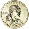 1 доллар 2020 США Сакагавея, Элизабет Ператрович, двор D