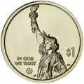 1 доллар 2020 США, Инновации США, Южная Каролина, Септима Кларк, D