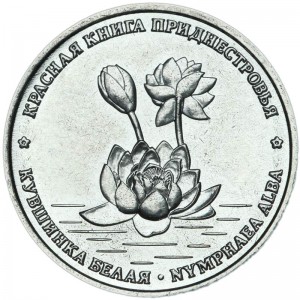 1 ruble 2021 Transnistria, Nymphaea alba