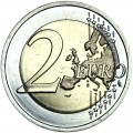 2 евро 2021 Эстония, Волк (цветная)