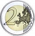 2 euro 2021 Slovakia, 100th anniversary of the birth of Alexander Dubchek (colorized)