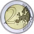 2 евро 2022 Германия, Федеральная земля Тюрингия, замок Вартбург, двор D