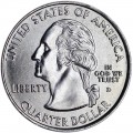 25 центов 2000 США Массачусетс (Massachusetts) двор D