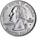 25 cents Quarter Dollar 2001 USA Rhode Island mint mark P