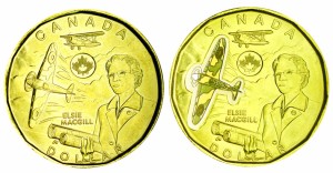 Набор 1 доллар 2023 Канада, Элси МакГилл, 2 монеты