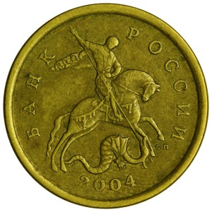 50 kopecks 2004 Russia SP, variety 2.31 B1, from circulation price, composition, diameter, thickness, mintage, orientation, video, authenticity, weight, Description
