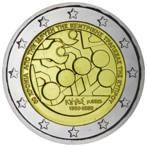 2 Euro 2023 Cyprus, 60th anniversary of the Central Bank of Cyprus