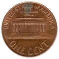 1 цент 2001 США Линкольн, двор D, из обращения