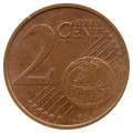 2 cents 2008 Germany, mint D, from circulation