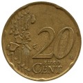 20 центов 2002-2007 Германия, регулярный чекан, из обращения